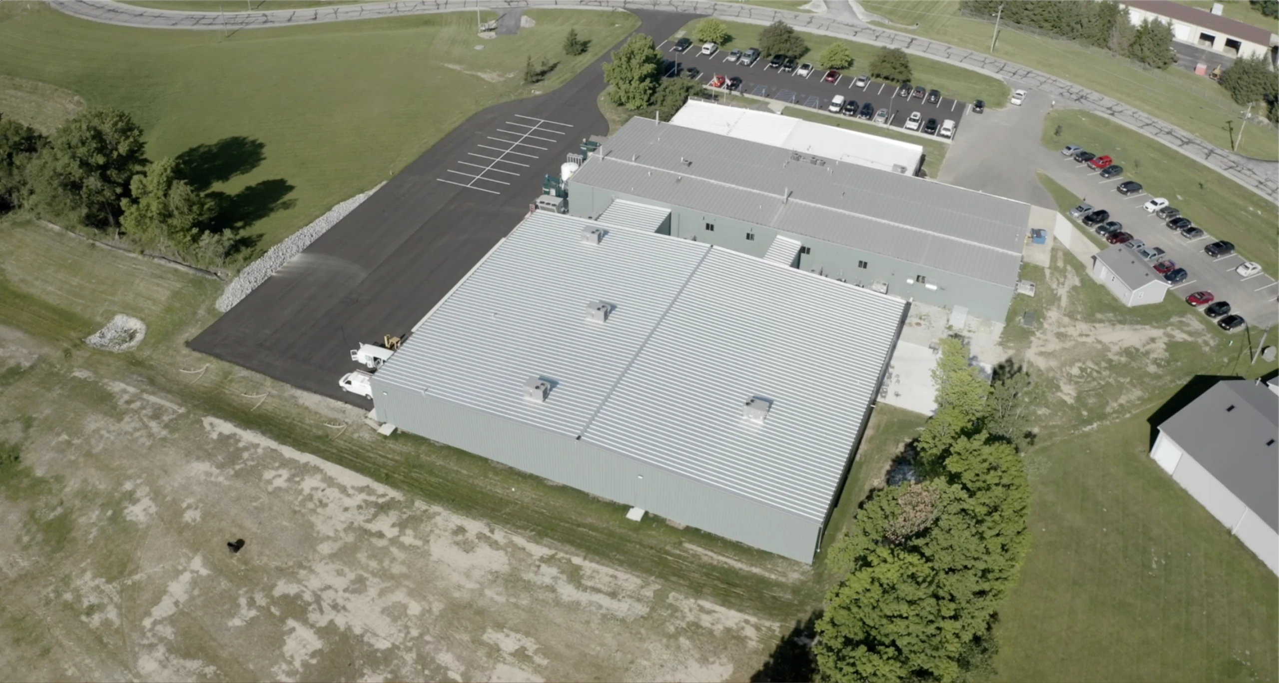 aerial view of DOT America building